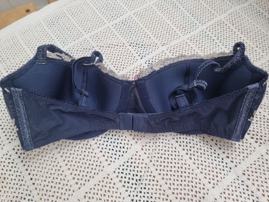 Victoria secret бюсгалтер 75в джинсовый лифчик
