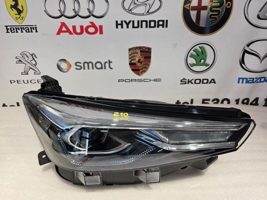 MG 5 MG5 II 2EV 20- PRAWY FULL LED SAIC LIGHT TECHNOLOGY NIEBIESKA PRAWA LAMPA PRZEDNIA PRZÓD , NR AUKCJI LPP210