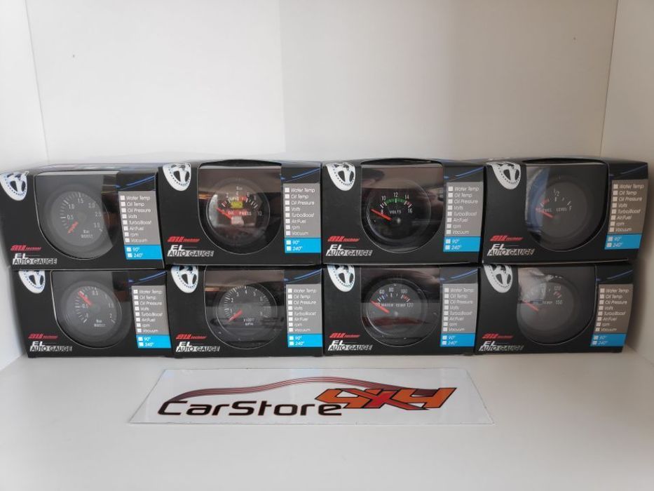 Manómetro estilo VDO Conta rotações Gasolina