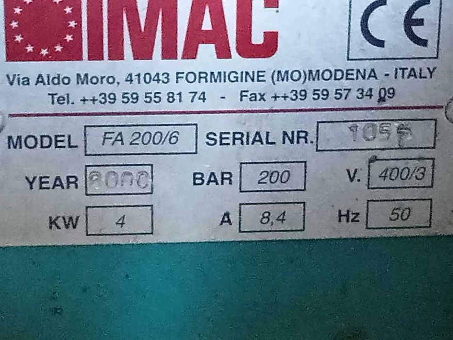 Maquina de cortar cantos chapa IMAC