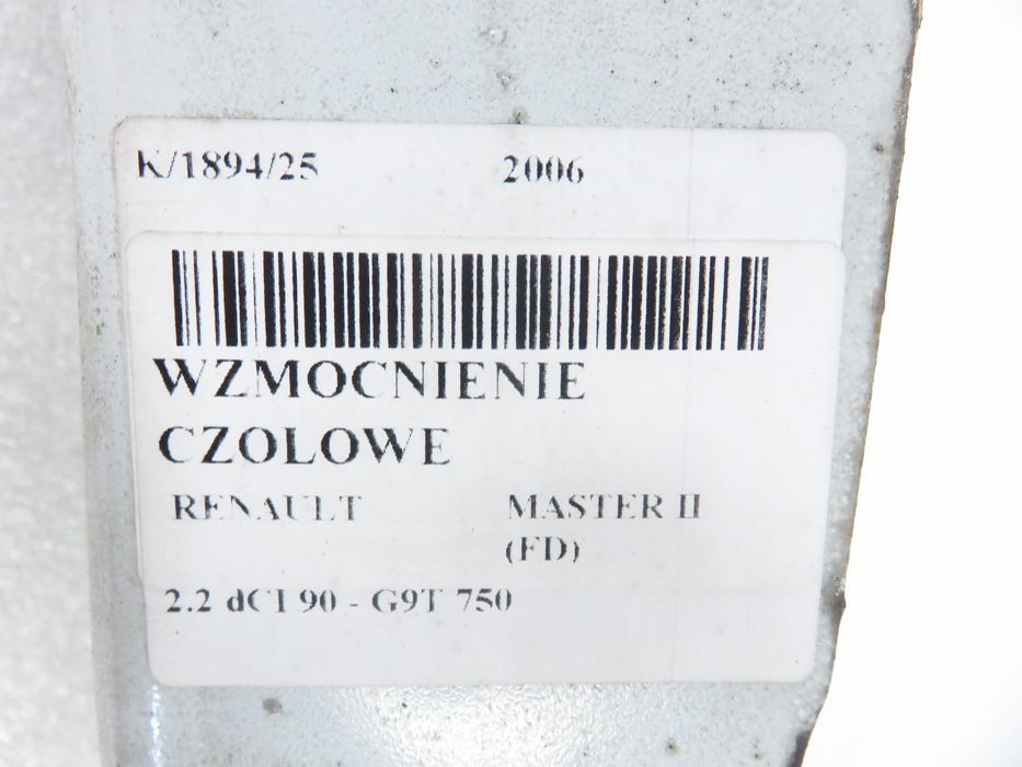 Belka Zderzaka Przód Renault Master II (fd)