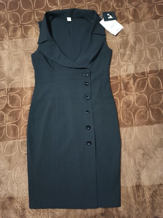 Платье офисное 44 размер сукня сарафан чёрное