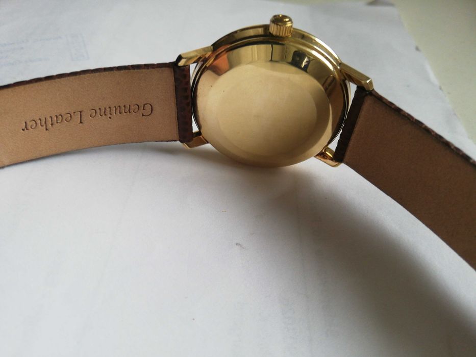 Omega Geneve złoty 18K zegarek męski Automatic