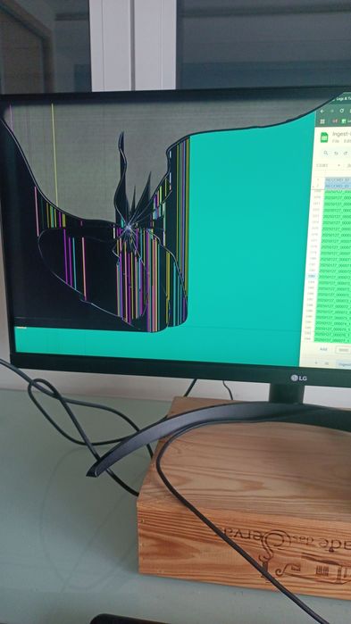 Monitor LG ULTRAWIDE 29 com ecrã partido