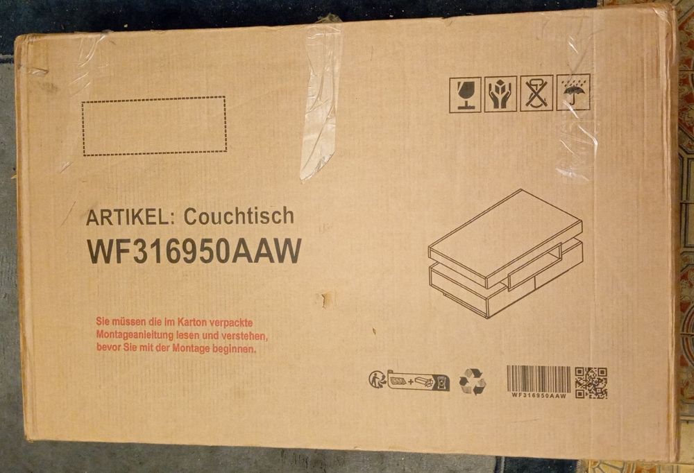 Mesa de Centro Moderna com LED