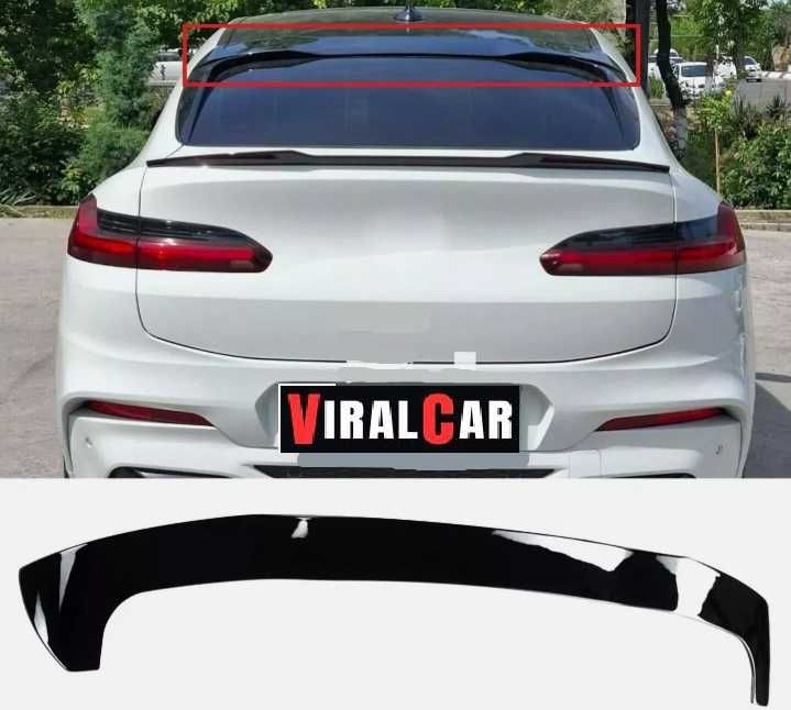 Spoiler Skrzydło Daszek WING BMW X4 G02 CZARNY POŁYSK