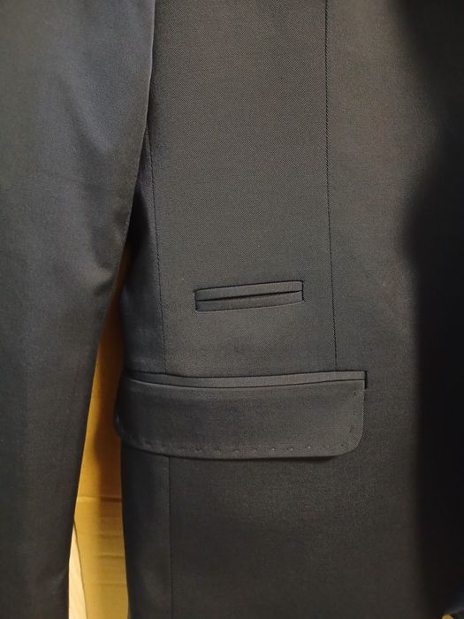 Granatowa marynarka męska slim fit