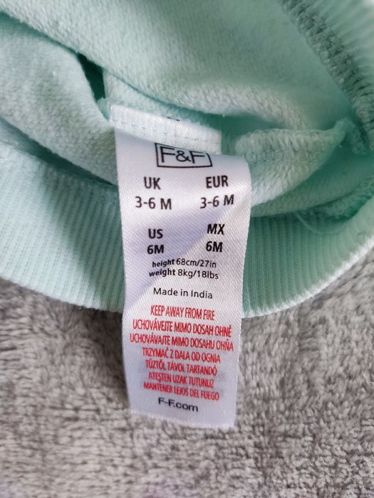 Sweter sweterek rozm 68 F&F Kwiatki