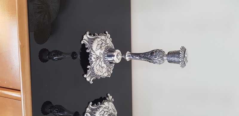 Castiçais em prata Portuguesa