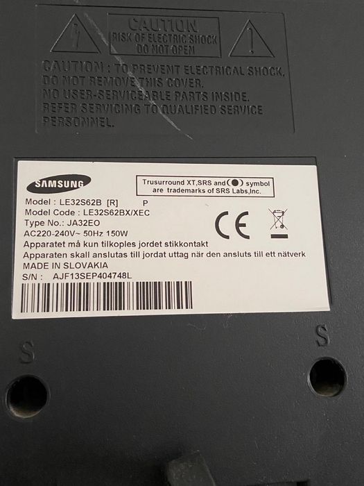 TV samsung 32 LE32s62b