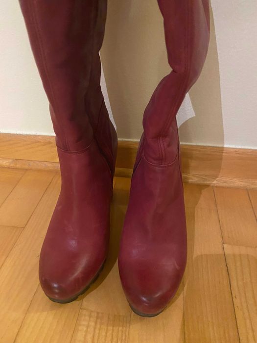 Kozaki Lasocki IRYS-06S Bordowe