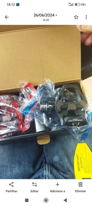 Pedais Shimano ultegra