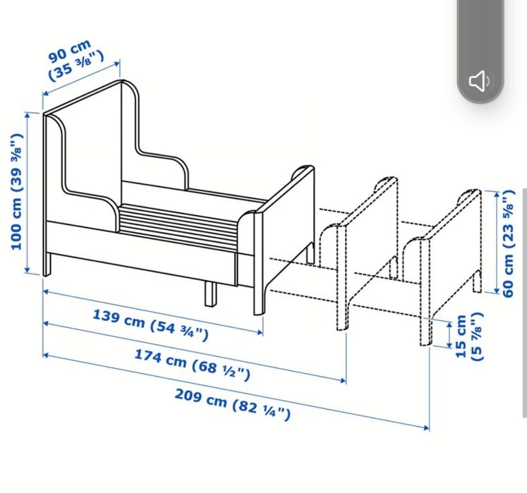 Łóżko dla dziewczynki.
