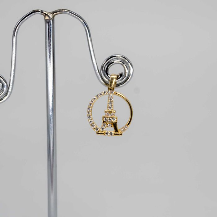 złota zawieszka 585 1,18gram Wieża Eiffla NOWA WYSYŁKA GRATIS