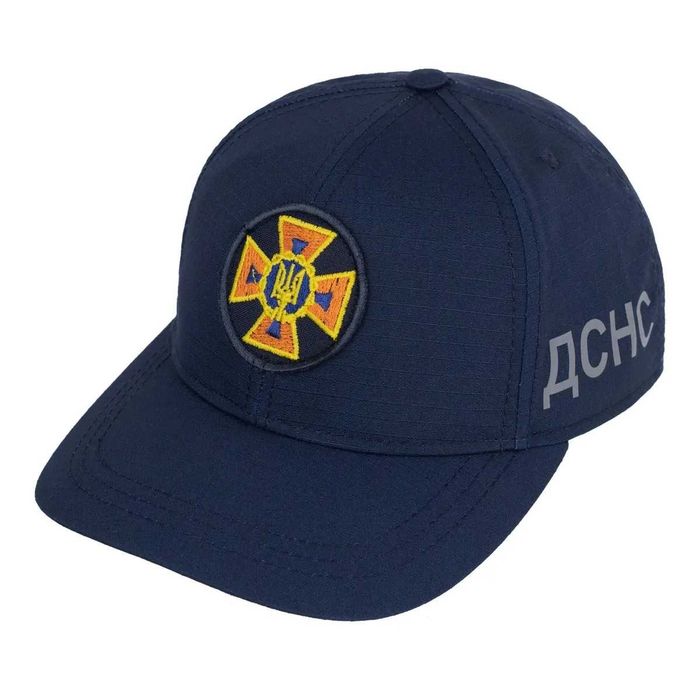 Бейсболка з кокардою ДСНС Ріп-Стоп темно-синя
