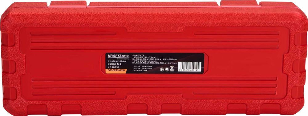 Zestaw bitów bity M4-M18 SPLINE 22 el. KD10539