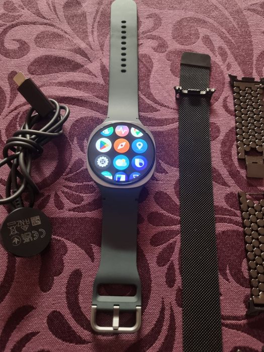 Samsung watch 8 + 1 Bracelete oficial + 3 braceletes extra - Garantia até 2029