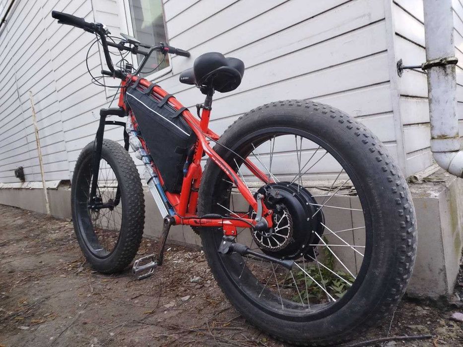 Електровелосипед фетбайк 2500Вт 48V, запас ходу 120км, акумулятор 45А Ebike