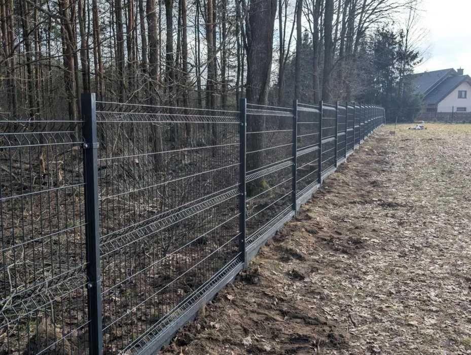 OGRODZENIE panelowe fi5 153 plus podmurówka 25 cm. Z MONTAŻEM