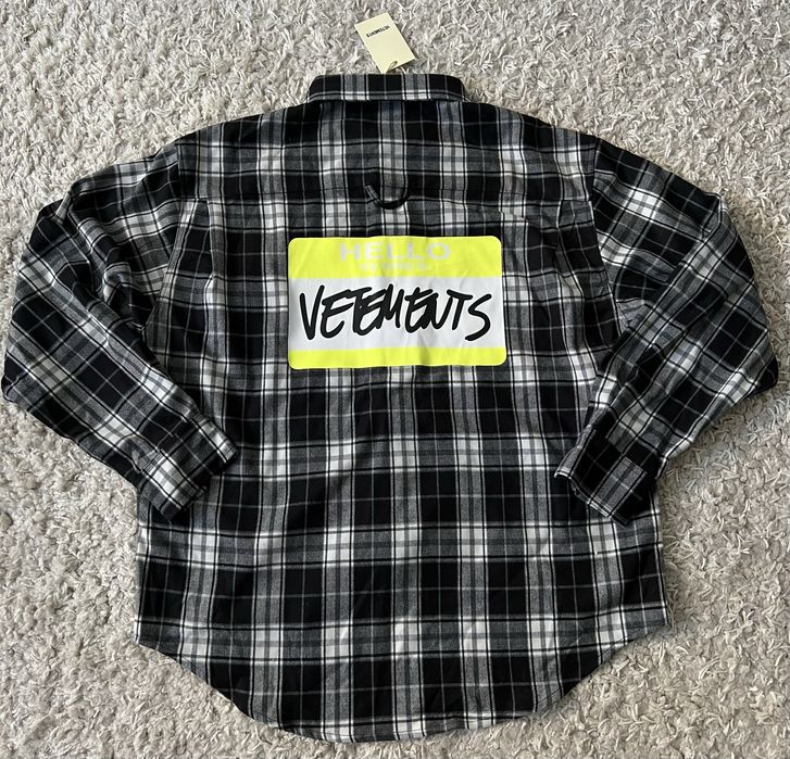 Vetements off white сорочка