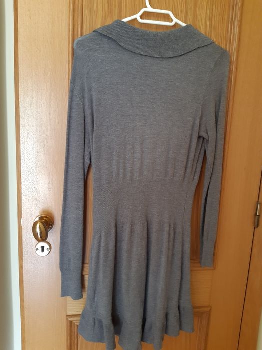 SALDOS: Casaco de malha NOVO - cor cinzento antracite - M