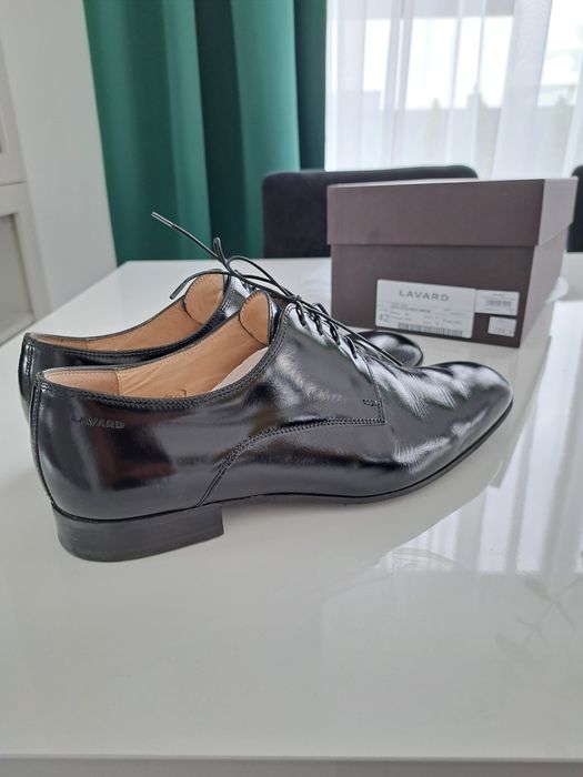 Eleganckie Buty Lavard r42 43 weselne czarne