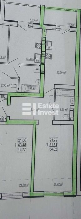 Продам 1 кімн. квартиру на пр. Перемоги, 86, ЖК Перемоги - View 2