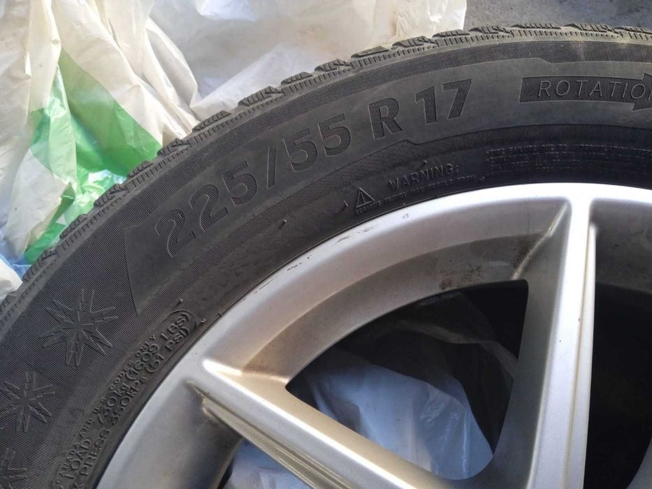 Opony zimowe felgi aluminiowe 225 / 55 / R17 97H Michelin Hankook
