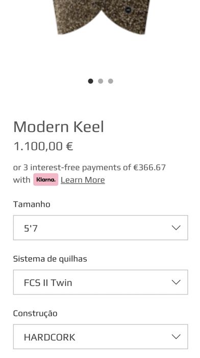 Prancha surf  Modern Keel - Hard Cork (construção)