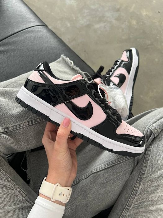 Nike Dunk Low Black Pink жіночі кросівки найк сб данк