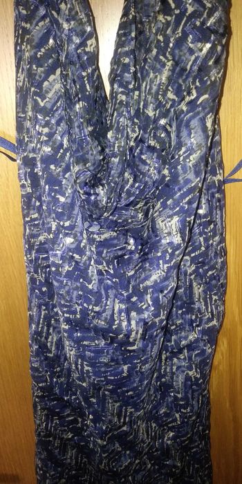 Vestido Seda vintage Mango