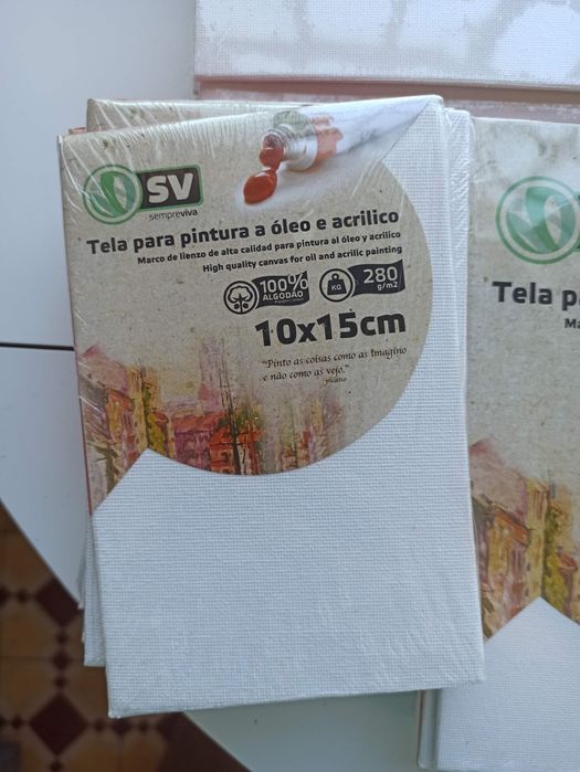 Telas pequenas, novas, para óleo e acrilico várias medidas 20x20