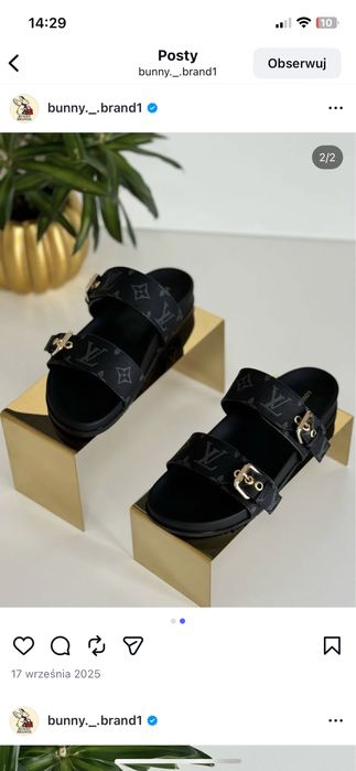 Klapki Louis Vuitton