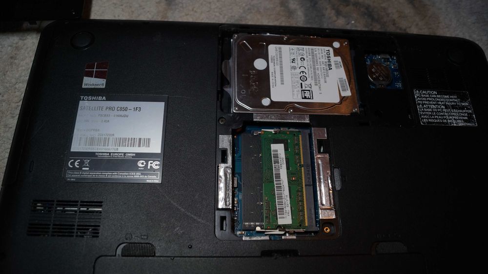 Laptop Toshiba Satellite Pro c850