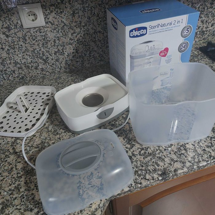 Esterilizador de biberões Chicco - 2 em 1 - COMO NOVO