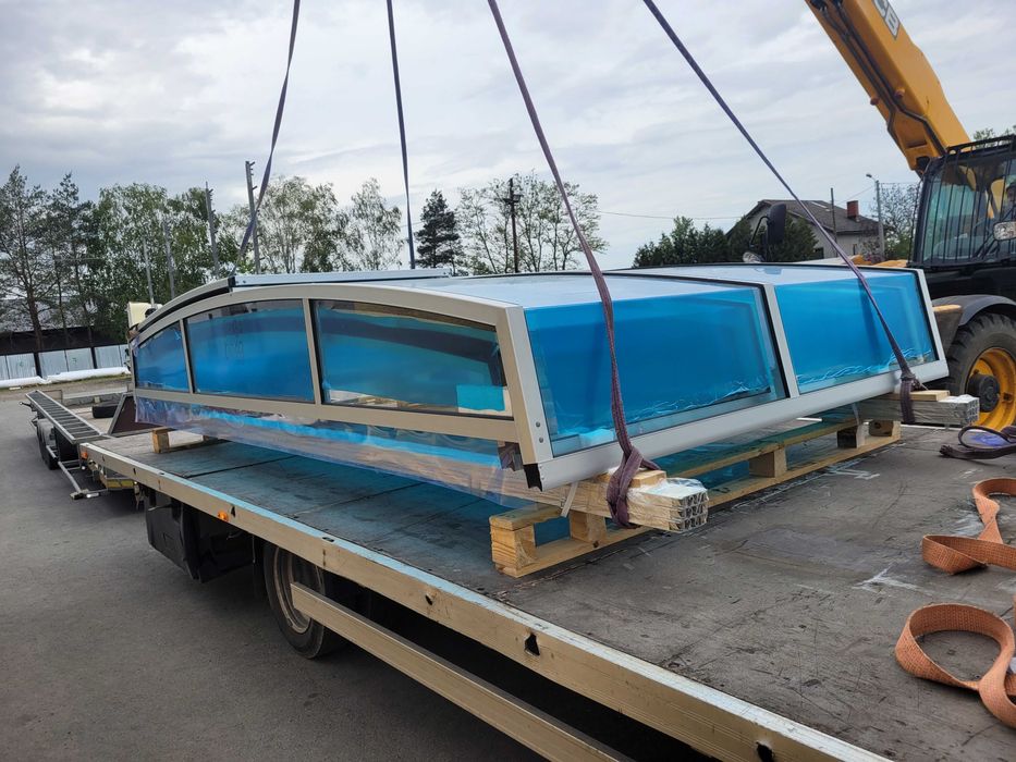 Zadaszenie basenowe Prestige 6,44 x 3,50 x 0,60m przykrycie gotowe !