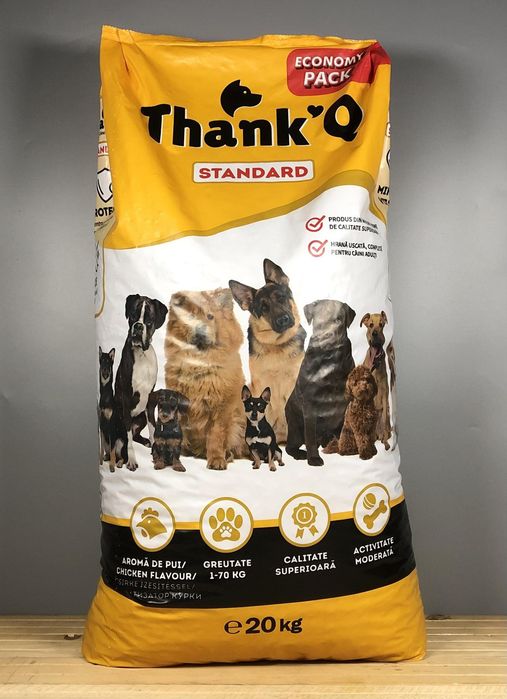 Сухий корм ThankQ 20 кг для собак з яловичиною – повнораціонний корм для всіх порід, збалансоване харчування на кожен день, вигідна ціна