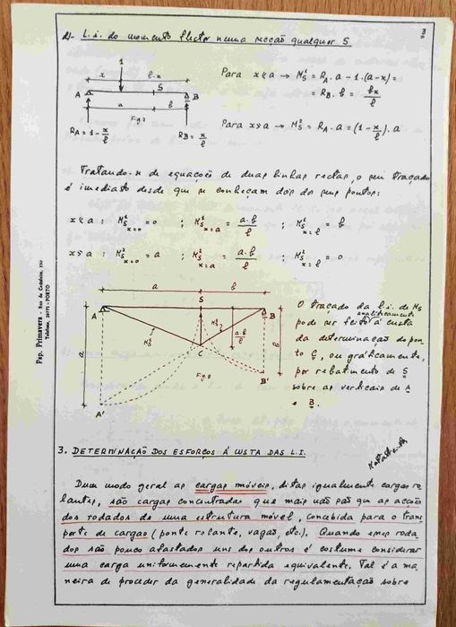 Engenharia civil - apontamentos Engº Mota Freitas - Estruturas isostáticas