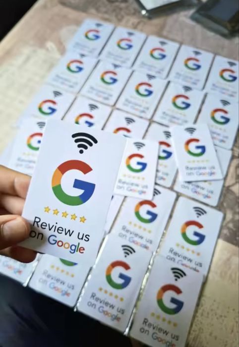 Cartão NFC personalizado para avaliações Google