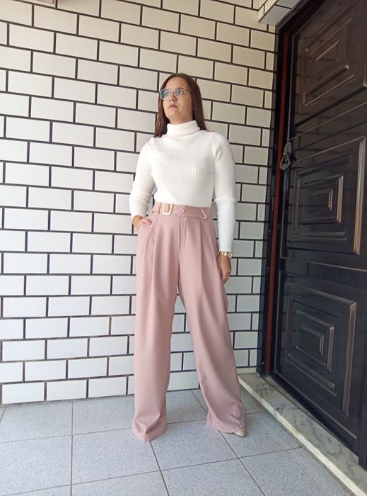 Pantalona rosa claro