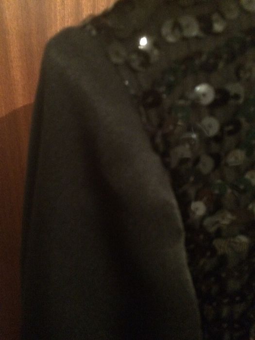 Vestido de cerimónia de lantejoulas preto 46/48