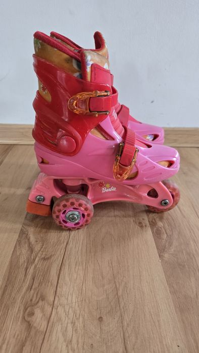 Rolki wrotki dziewczęce Barbie rozmiar 28-29 wkładka 18 cm