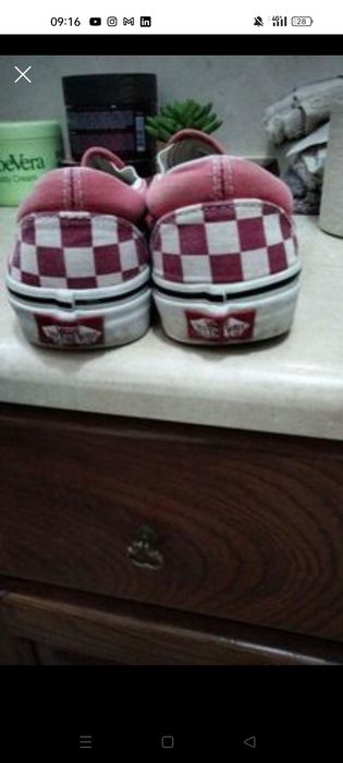 Vans vermelho e branco originais