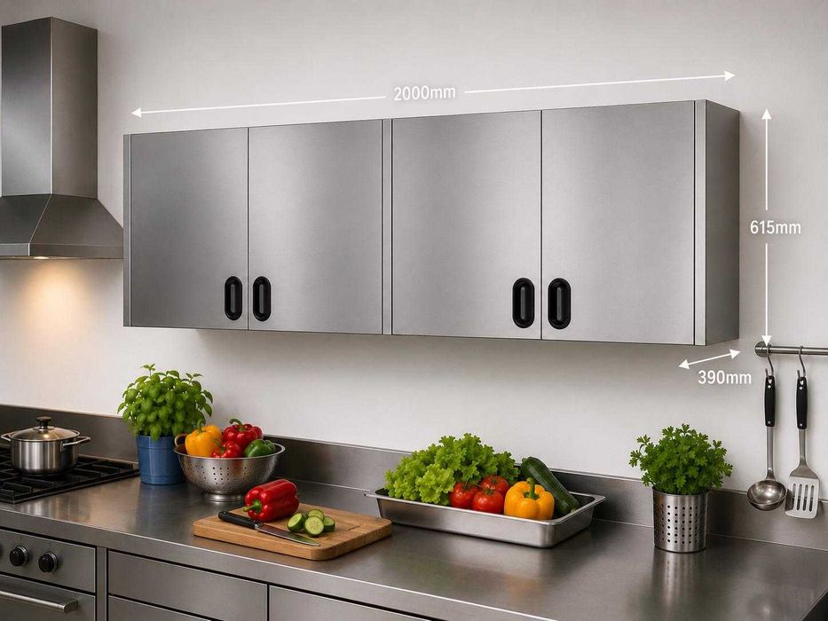 ARMÁRIO SUSPENSO EM AÇO INOX - Ocasião 480€
