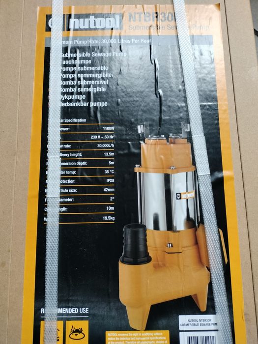 Bomba vazar fossas 1100w nova