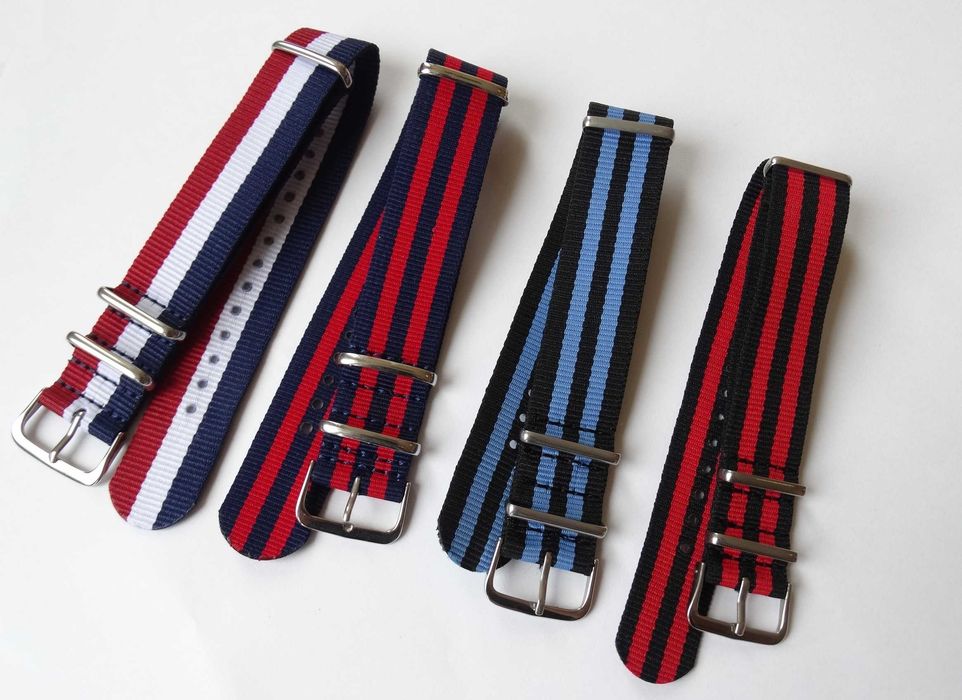 Nylonowy pasek do zegarka NATO 18mm 20mm 22mm parciany strap