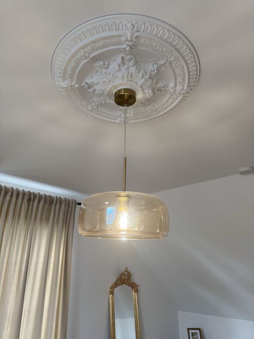Lampa wisząca JAMILLA amber śr.33cm