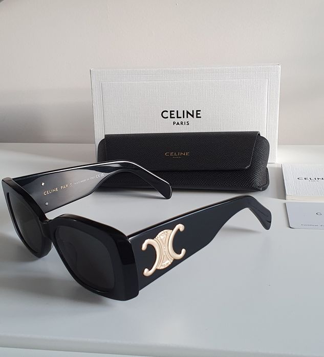Okulary przeciwsłoneczne czarne Celine nowe