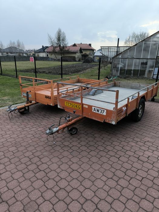 Przyczepka lekka,750kg ,solidna 3m długa 1.5m szer Alu podłoga i burty