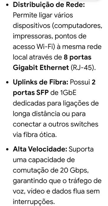 Aparelho distribuidor de rede "NOVO"